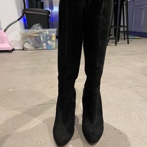 Christian Louboutin Black Knee High Boots